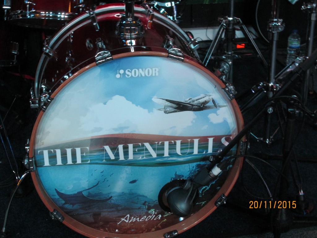 The Mentulls Drum Head. Brilliant Design Taken FRom Their 'Reflections' Album.