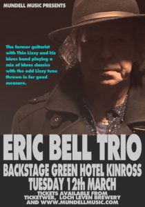 Eric Bell Trio Play Backstage Kinross For Mundell Music